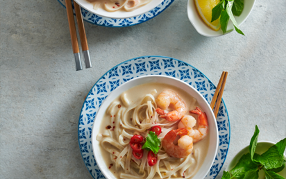 Soupe de Nouilles Coco Crevettes